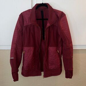 Lululemon maroon-colored quilted jacket